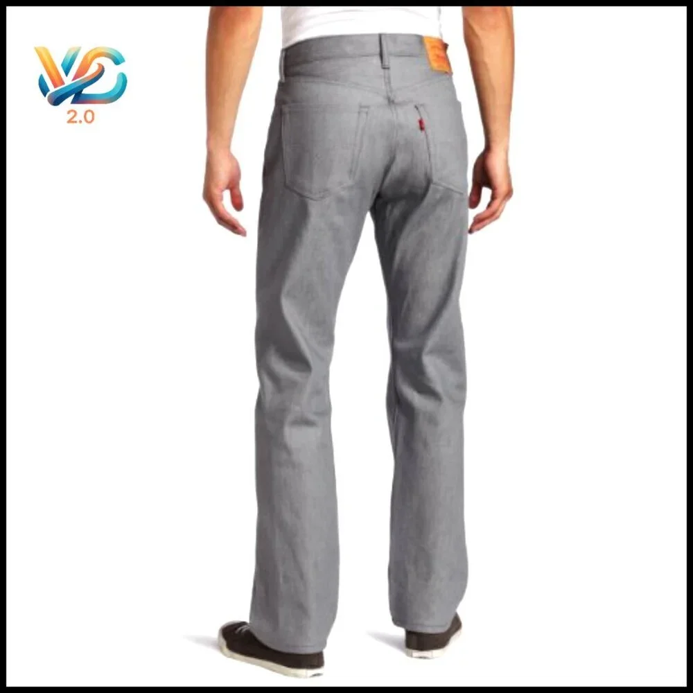 Shrink-to-Fit‎ Straight Leg Jeans, Regular Fit, US Cotton
